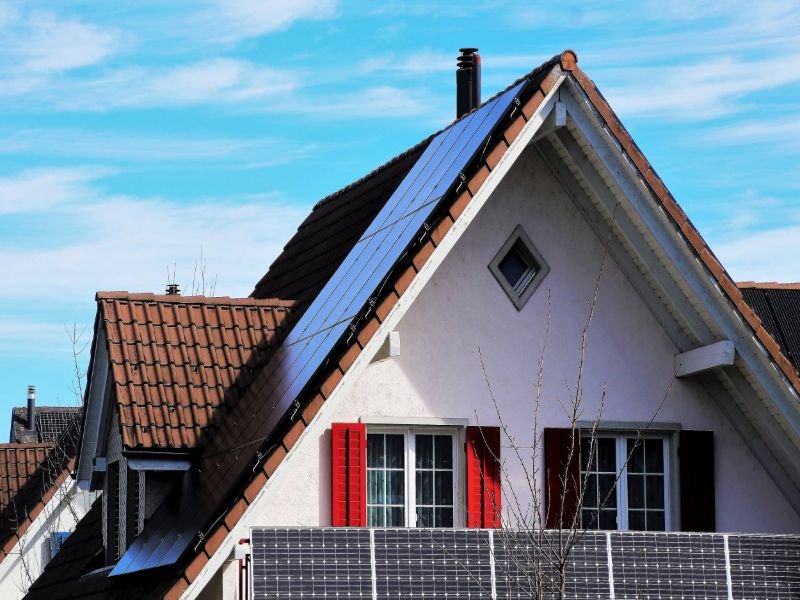 Solar Pannels on a roof