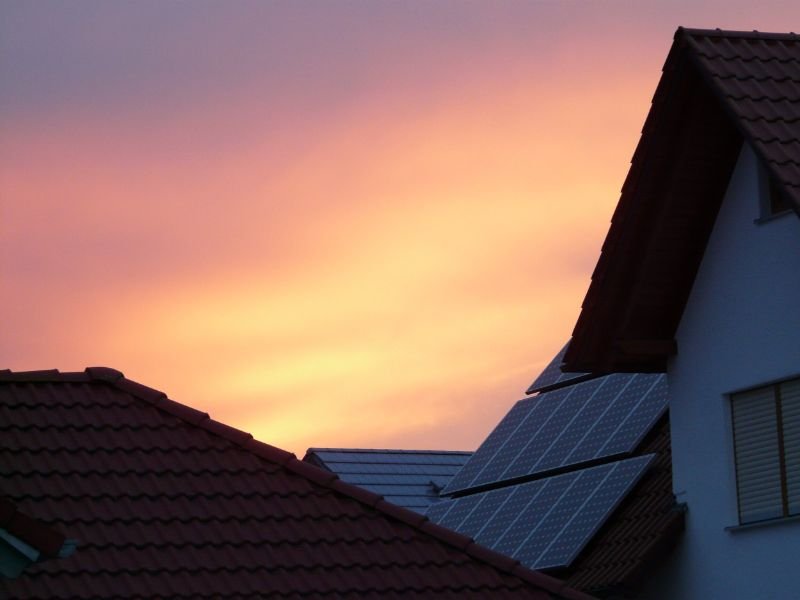 Solar Pannels on a roof