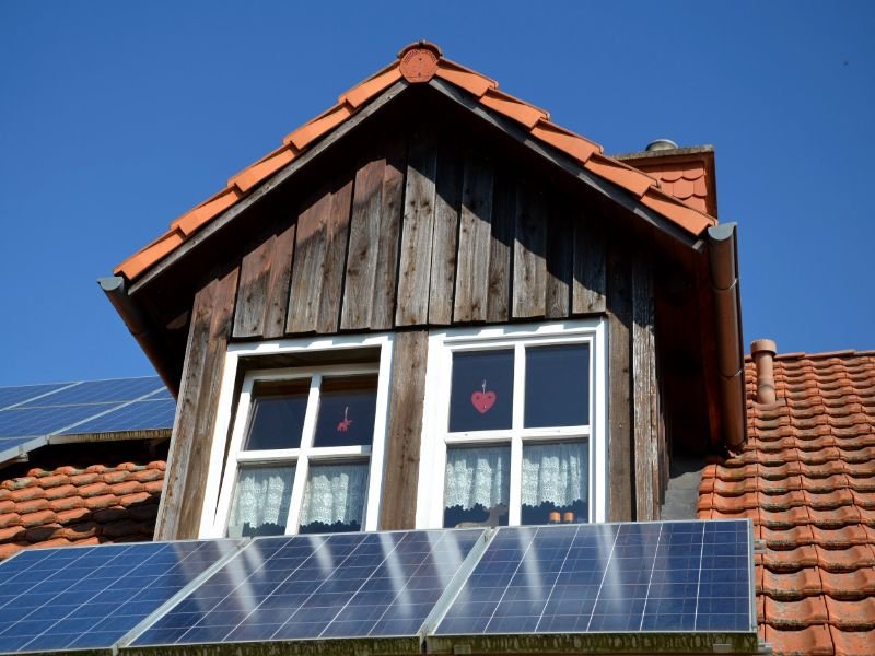 Solar Pannels on a roof