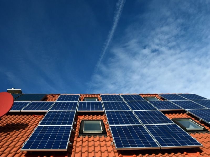 Solar Pannels on a roof