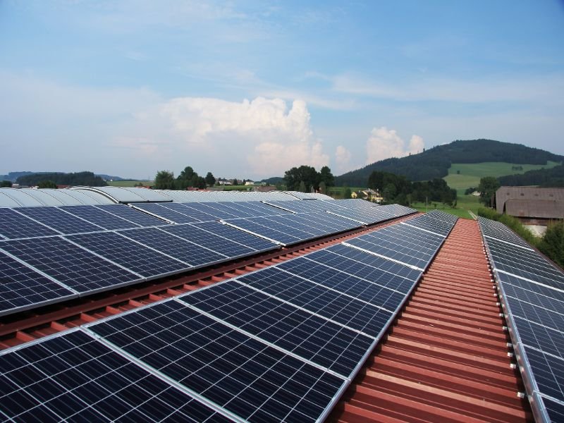 Solar Pannels on a roof