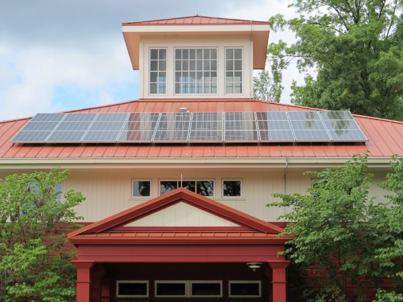 Solar Pannels on a roof