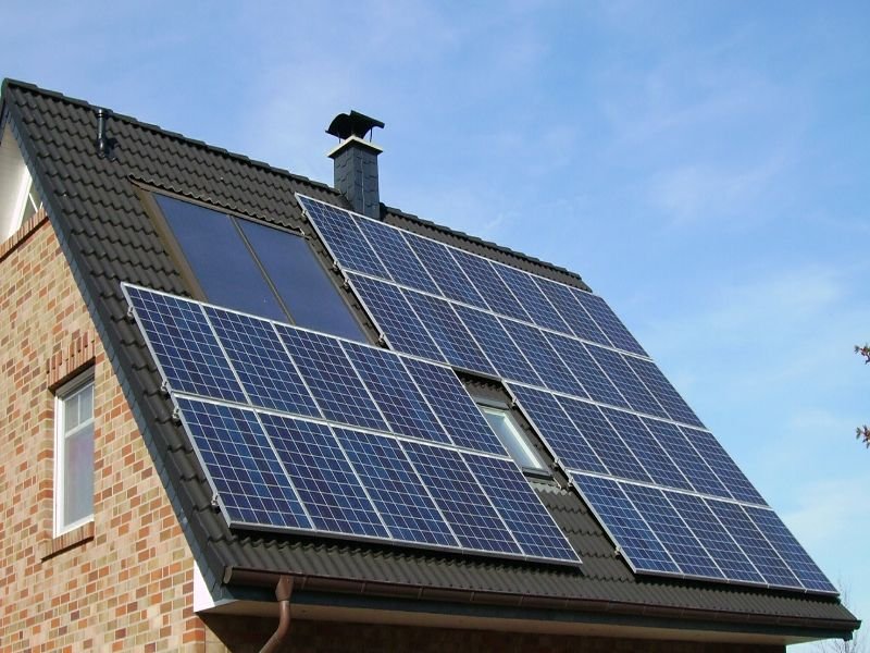 Solar Pannels on a roof