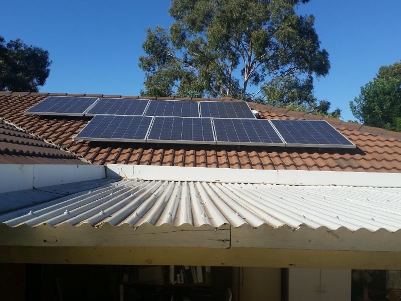 Solar Pannels on a roof