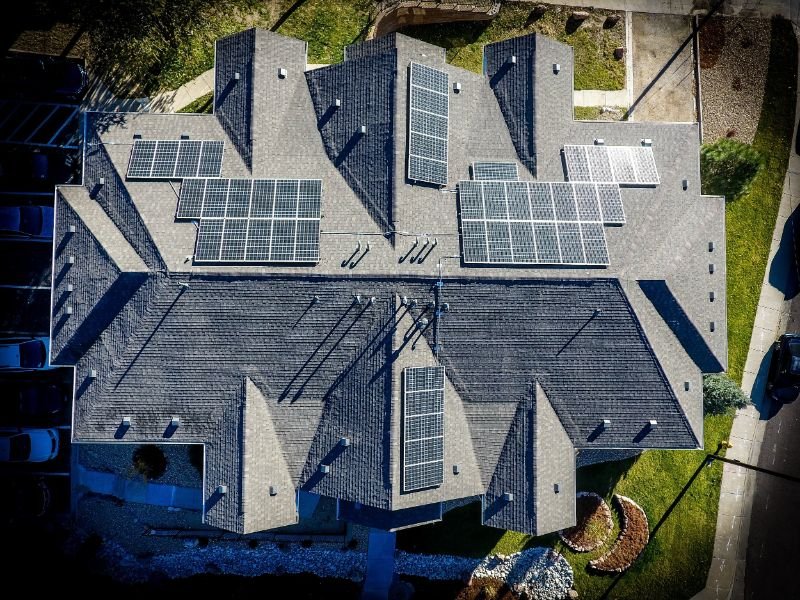 Solar Pannels on a roof