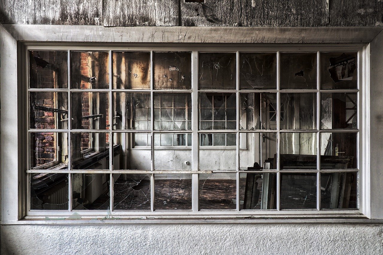 Burned room